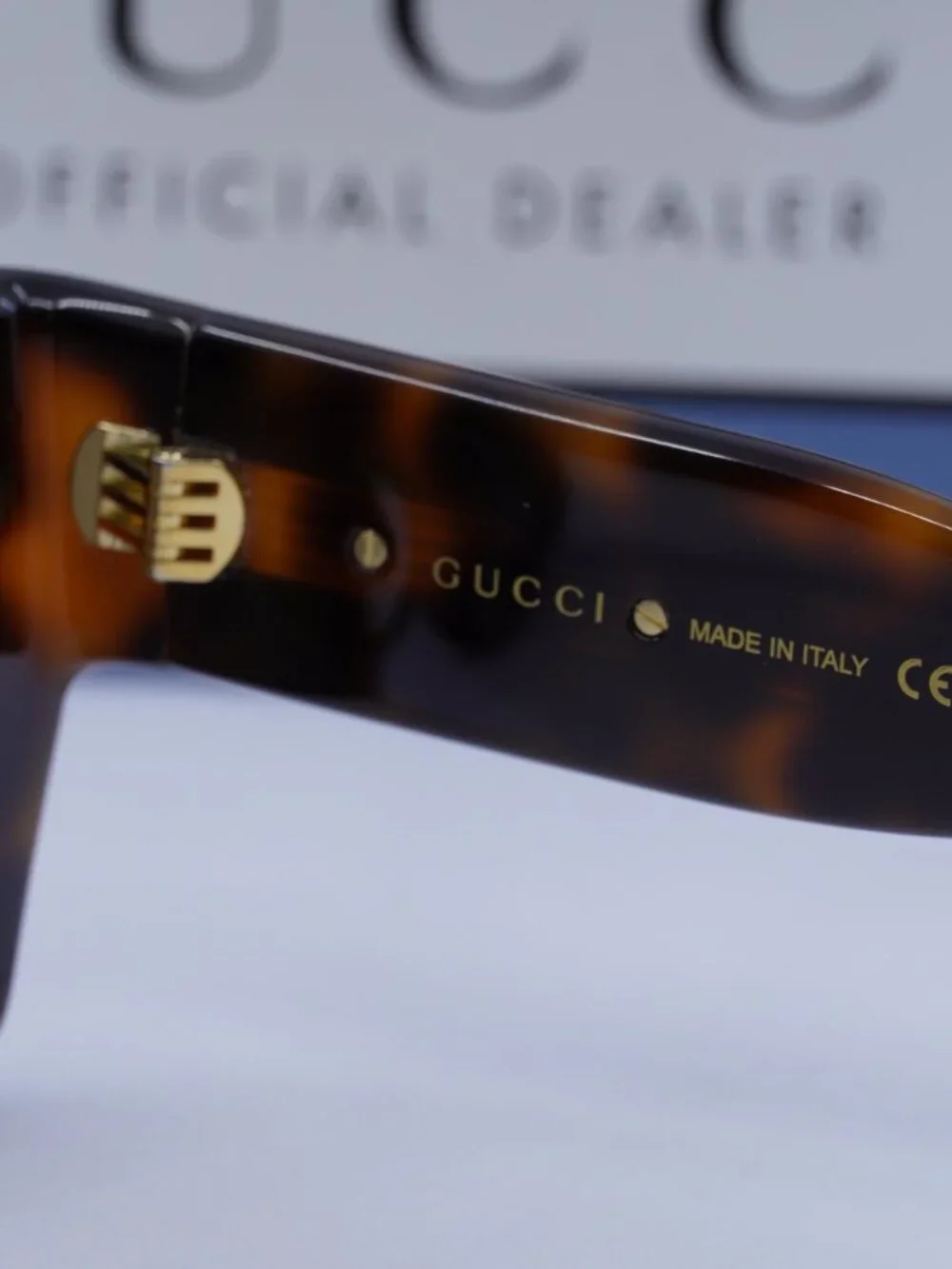 Gucci GG1772S 007 Square Sunglasses - Havana/Brown Mirrored